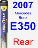 Rear Wiper Blade for 2007 Mercedes-Benz E350 - Hybrid