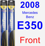 Front Wiper Blade Pack for 2008 Mercedes-Benz E350 - Hybrid