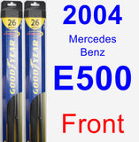 Front Wiper Blade Pack for 2004 Mercedes-Benz E500 - Hybrid