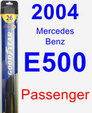 Passenger Wiper Blade for 2004 Mercedes-Benz E500 - Hybrid