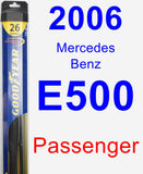 Passenger Wiper Blade for 2006 Mercedes-Benz E500 - Hybrid
