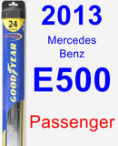 Passenger Wiper Blade for 2013 Mercedes-Benz E500 - Hybrid
