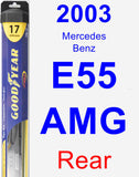 Rear Wiper Blade for 2003 Mercedes-Benz E55 AMG - Hybrid