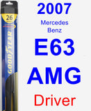Driver Wiper Blade for 2007 Mercedes-Benz E63 AMG - Hybrid