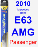 Passenger Wiper Blade for 2010 Mercedes-Benz E63 AMG - Hybrid