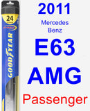 Passenger Wiper Blade for 2011 Mercedes-Benz E63 AMG - Hybrid