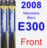 Front Wiper Blade Pack for 2008 Mercedes-Benz E300 - Hybrid