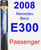 Passenger Wiper Blade for 2008 Mercedes-Benz E300 - Hybrid