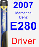 Driver Wiper Blade for 2007 Mercedes-Benz E280 - Hybrid