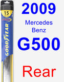 Rear Wiper Blade for 2009 Mercedes-Benz G500 - Hybrid