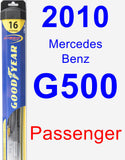 Passenger Wiper Blade for 2010 Mercedes-Benz G500 - Hybrid