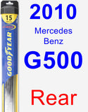 Rear Wiper Blade for 2010 Mercedes-Benz G500 - Hybrid