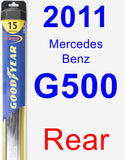 Rear Wiper Blade for 2011 Mercedes-Benz G500 - Hybrid