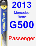 Passenger Wiper Blade for 2013 Mercedes-Benz G500 - Hybrid