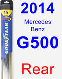 Rear Wiper Blade for 2014 Mercedes-Benz G500 - Hybrid