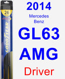 Driver Wiper Blade for 2014 Mercedes-Benz GL63 AMG - Hybrid