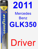 Driver Wiper Blade for 2011 Mercedes-Benz GLK350 - Hybrid