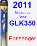 Passenger Wiper Blade for 2011 Mercedes-Benz GLK350 - Hybrid