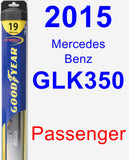 Passenger Wiper Blade for 2015 Mercedes-Benz GLK350 - Hybrid