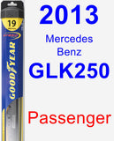 Passenger Wiper Blade for 2013 Mercedes-Benz GLK250 - Hybrid