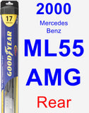 Rear Wiper Blade for 2000 Mercedes-Benz ML55 AMG - Hybrid