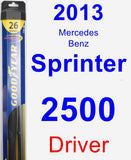 Driver Wiper Blade for 2013 Mercedes-Benz Sprinter 2500 - Hybrid