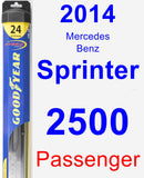 Passenger Wiper Blade for 2014 Mercedes-Benz Sprinter 2500 - Hybrid