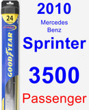 Passenger Wiper Blade for 2010 Mercedes-Benz Sprinter 3500 - Hybrid