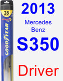 Driver Wiper Blade for 2013 Mercedes-Benz S350 - Hybrid