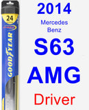 Driver Wiper Blade for 2014 Mercedes-Benz S63 AMG - Hybrid