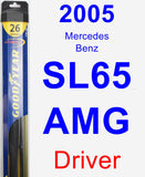 Driver Wiper Blade for 2005 Mercedes-Benz SL65 AMG - Hybrid