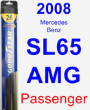 Passenger Wiper Blade for 2008 Mercedes-Benz SL65 AMG - Hybrid