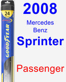 Passenger Wiper Blade for 2008 Mercedes-Benz Sprinter - Hybrid