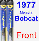 Front Wiper Blade Pack for 1977 Mercury Bobcat - Hybrid