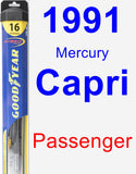 Passenger Wiper Blade for 1991 Mercury Capri - Hybrid