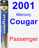 Passenger Wiper Blade for 2001 Mercury Cougar - Hybrid