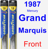 Front Wiper Blade Pack for 1987 Mercury Grand Marquis - Hybrid