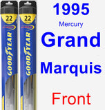 Front Wiper Blade Pack for 1995 Mercury Grand Marquis - Hybrid