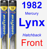 Front Wiper Blade Pack for 1982 Mercury Lynx - Hybrid