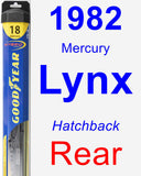 Rear Wiper Blade for 1982 Mercury Lynx - Hybrid