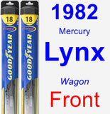 Front Wiper Blade Pack for 1982 Mercury Lynx - Hybrid