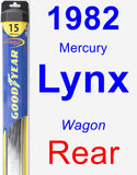 Rear Wiper Blade for 1982 Mercury Lynx - Hybrid