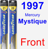 Front Wiper Blade Pack for 1997 Mercury Mystique - Hybrid