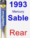 Rear Wiper Blade for 1993 Mercury Sable - Hybrid