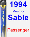 Passenger Wiper Blade for 1994 Mercury Sable - Hybrid