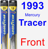 Front Wiper Blade Pack for 1993 Mercury Tracer - Hybrid