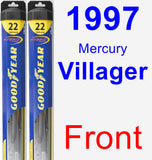 Front Wiper Blade Pack for 1997 Mercury Villager - Hybrid