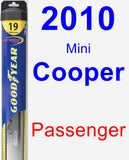 Passenger Wiper Blade for 2010 Mini Cooper - Hybrid