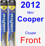 Front Wiper Blade Pack for 2012 Mini Cooper - Hybrid