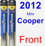 Front Wiper Blade Pack for 2012 Mini Cooper - Hybrid